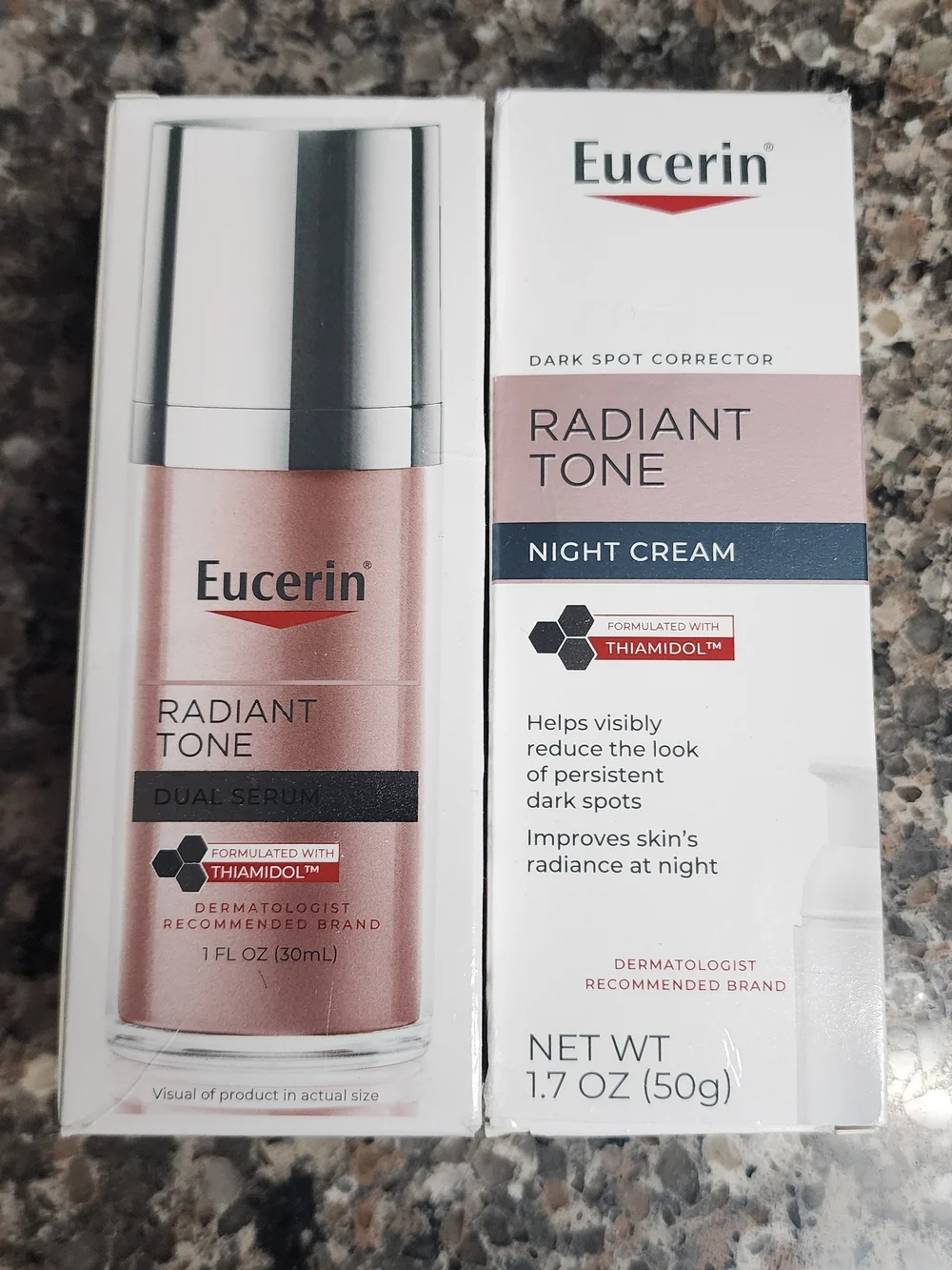 Radiant Tone Dual Serum & Night Cream - Pink/White